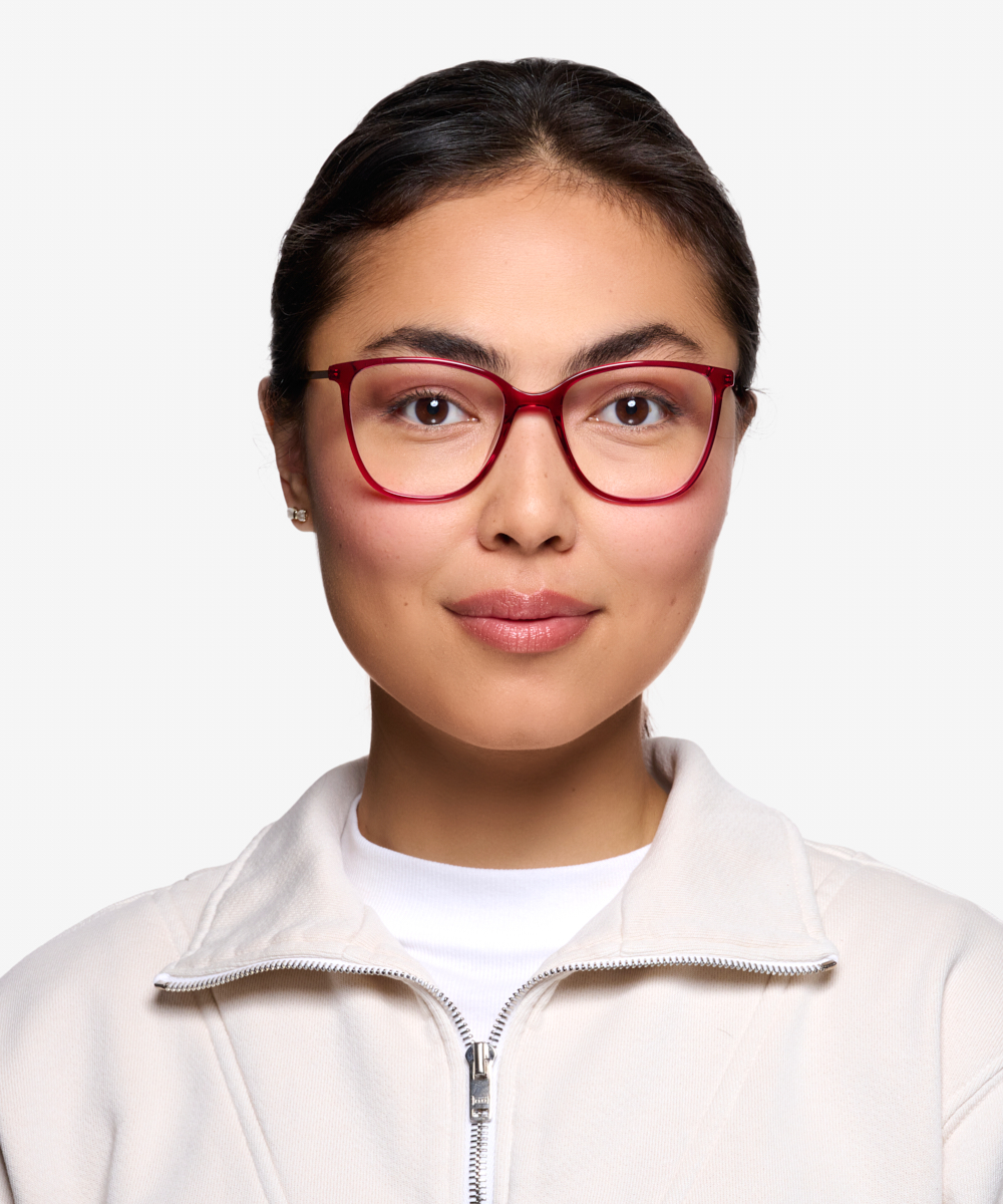 Aroma Cat Eye Raspberry Glasses for Women Eyebuydirect