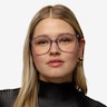 Aroma Violet Acetate-metalMontures de lunettes de vue pour Femmes d'EyeBuyDirect