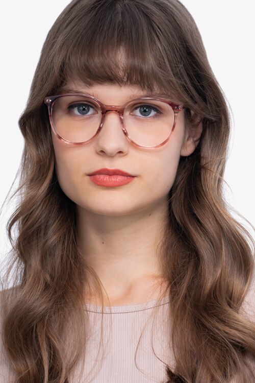 Oriana Pink Acetate-metalEyeglass Frames for Women from EyeBuyDirect