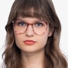 Oriana Pink Acetate-metalEyeglass Frames for Women from EyeBuyDirect