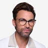 Attitude Black Acetate-metalEyeglass Frames for Men from EyeBuyDirect