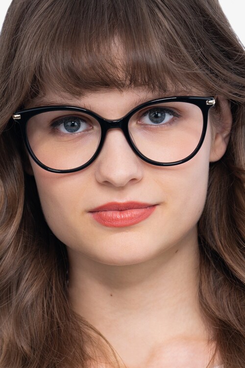 Women Cat Eye Glasses Frames Optical Fashion Metal Frame Prescription  Eyewear To