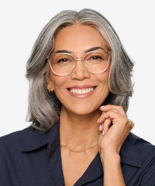 Attitude Clear Acetate-metalEyeglass Frames for Women from EyeBuyDirect
