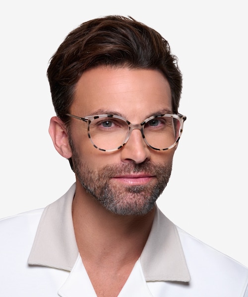 Attitude Ivory Tortoise Acetate, MetalEyeglass Frames for Men from EyeBuyDirect