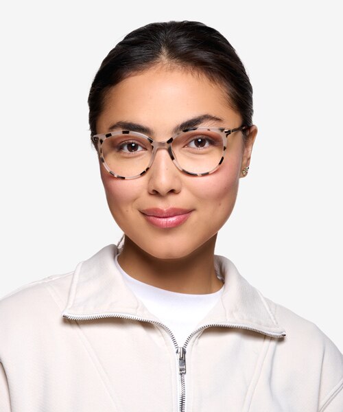 Attitude Ivory Tortoise Acetate-metalEyeglass Frames for Women from EyeBuyDirect