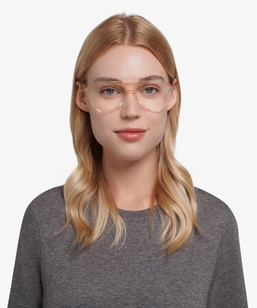 Clear Yellow Viento -  Vintage Acetate Eyeglasses