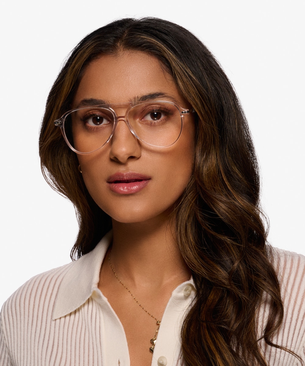 Viento Aviator Clear Full Rim Eyeglasses Eyebuydirect