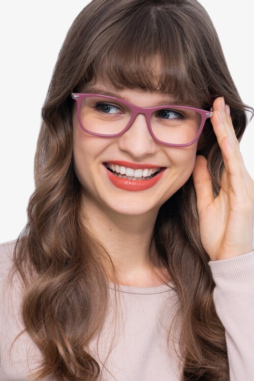 Field Pink Acetate-metalEyeglass Frames for Women from EyeBuyDirect