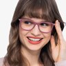 Field Pink Acetate-metalEyeglass Frames for Women from EyeBuyDirect