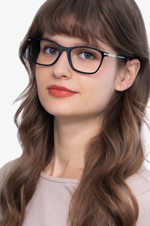 Field Black Acetate-metalEyeglass Frames for Women from EyeBuyDirect