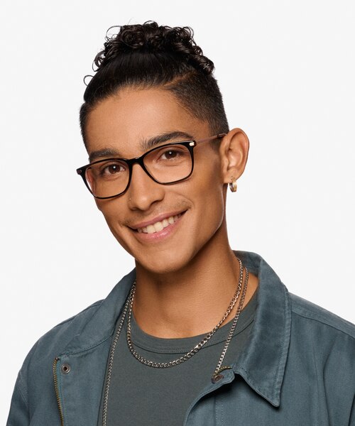 Plaza Écailles Acetate-metalMontures de lunettes de vue pour Hommes d'EyeBuyDirect