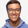 Plaza Gray Acetate-metalEyeglass Frames for Men from EyeBuyDirect