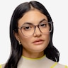 Plaza Gray Acetate-metalEyeglass Frames for Women from EyeBuyDirect