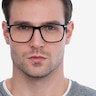 Envision Noir Acetate-metalMontures de lunettes de vue pour Hommes d'EyeBuyDirect