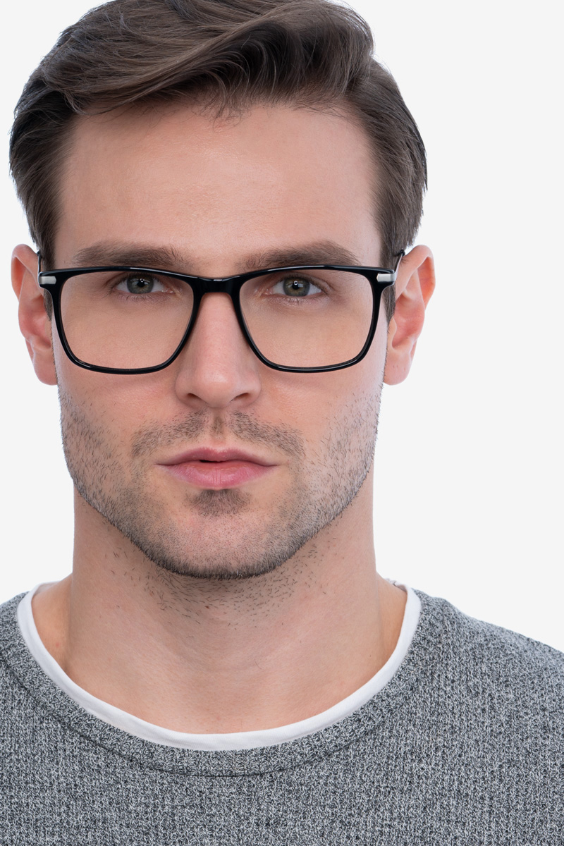 Envision Rectangle Black Glasses For Men Eyebuydirect Canada 