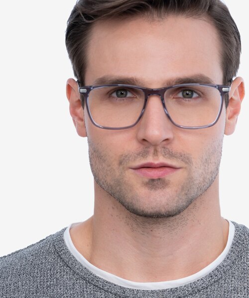 Envision Gray Acetate, MetalEyeglass Frames for Men from EyeBuyDirect