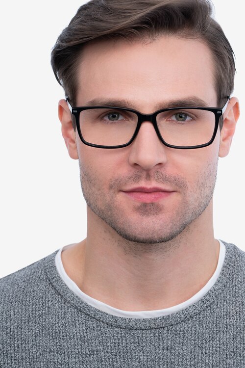 Hayday Noir Acetate-metalMontures de lunettes de vue pour Hommes d'EyeBuyDirect