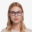 Haptic Blue Acetate, MetalEyeglass Frames for Women from EyeBuyDirect