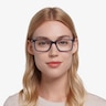 Haptic Blue Acetate-metalEyeglass Frames for Women from EyeBuyDirect