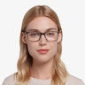 Haptic Gray Acetate-metalEyeglass Frames for Women from EyeBuyDirect