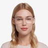 Haptic Clear Acetate-metalEyeglass Frames for Women from EyeBuyDirect