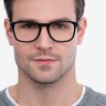 Ratio Black Acetate-metalEyeglass Frames for Men from EyeBuyDirect