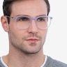 Ratio Purple Striped Acetate-metalMontures de lunettes de vue pour Hommes d'EyeBuyDirect