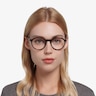 The Cycle Dark Tortoise Acetate-metalEyeglass Frames for Women from EyeBuyDirect