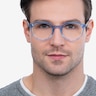 The Cycle Blue Acetate-metalEyeglass Frames for Men from EyeBuyDirect