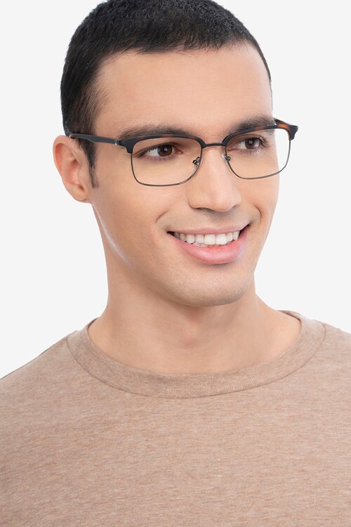 Osten Tortoise Plastic-metalEyeglass Frames for Men from EyeBuyDirect