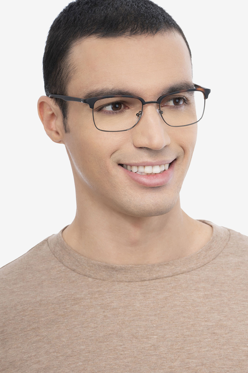 Osten Rectangle Tortoise Glasses for Men | Eyebuydirect