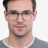 Toulouse Blue Acetate-metalEyeglass Frames for Men from EyeBuyDirect