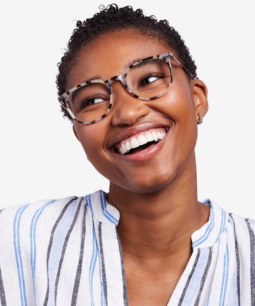 Ninah Ivory Tortoise Acetate-metalEyeglass Frames for Women from EyeBuyDirect