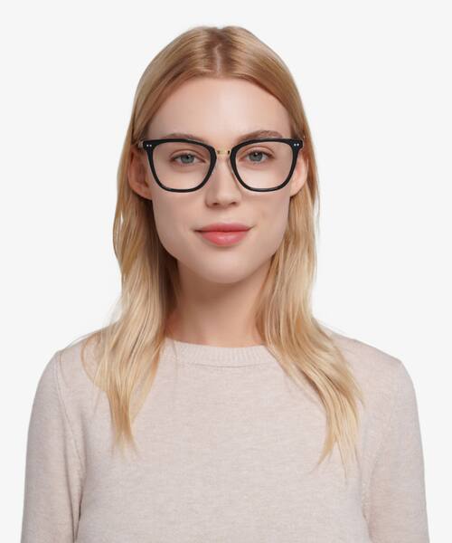 Black Biblio -  Acetate-metal Eyeglasses