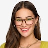 Cohen Écailles Acetate-metalMontures de lunettes de vue pour Femmes d'EyeBuyDirect