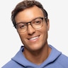 Walker Black Brown Acetate-metalMontures de lunettes de vue pour Hommes d'EyeBuyDirect