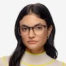Walker Black Brown Acetate-metalMontures de lunettes de vue pour Femmes d'EyeBuyDirect