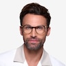 Walker Écailles Acetate-metalMontures de lunettes de vue pour Hommes d'EyeBuyDirect