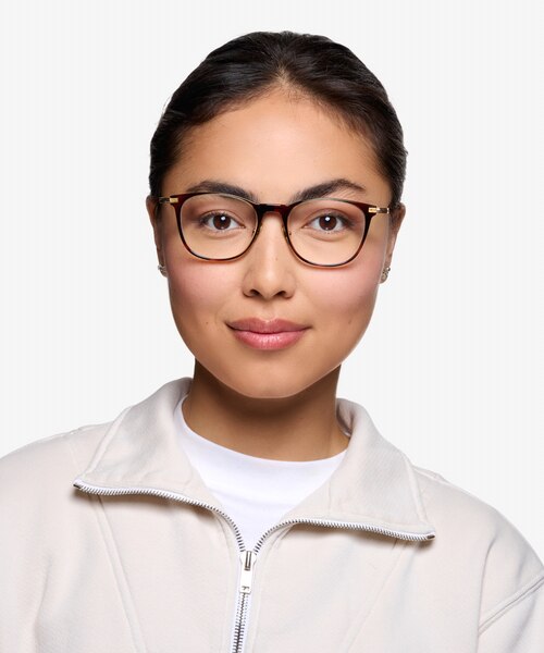 Walker Écailles Acetate-metalMontures de lunettes de vue pour Femmes d'EyeBuyDirect