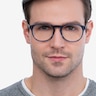 Akio Gray Acetate-metalEyeglass Frames for Men from EyeBuyDirect