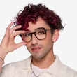 Villeneuve Black Acetate, MetalEyeglass Frames for Men from EyeBuyDirect
