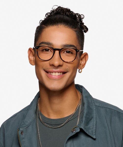 Villeneuve Dark Tortoise Acetate-metalEyeglass Frames for Men from EyeBuyDirect