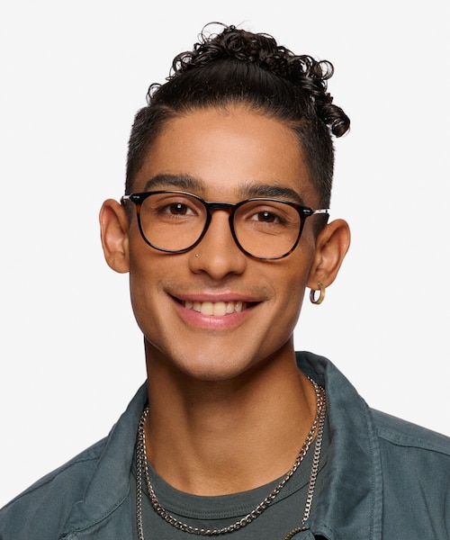 Villeneuve Dark Tortoise Acetate, MetalEyeglass Frames for Men from EyeBuyDirect