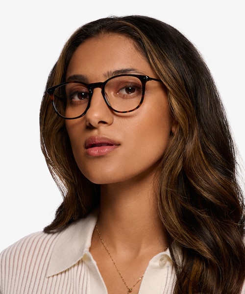 Villeneuve Dark Tortoise Acetate, MetalEyeglass Frames for Women from EyeBuyDirect