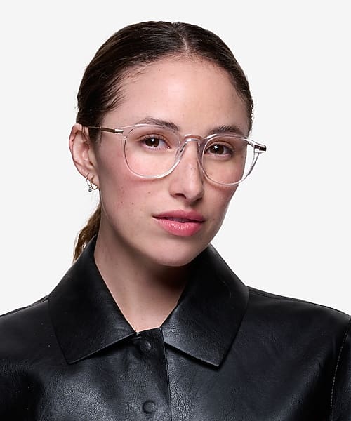 Clear Giverny - Acetate-metal Eyeglasses Clear Giverny - Acetate-metal Eyeglasses