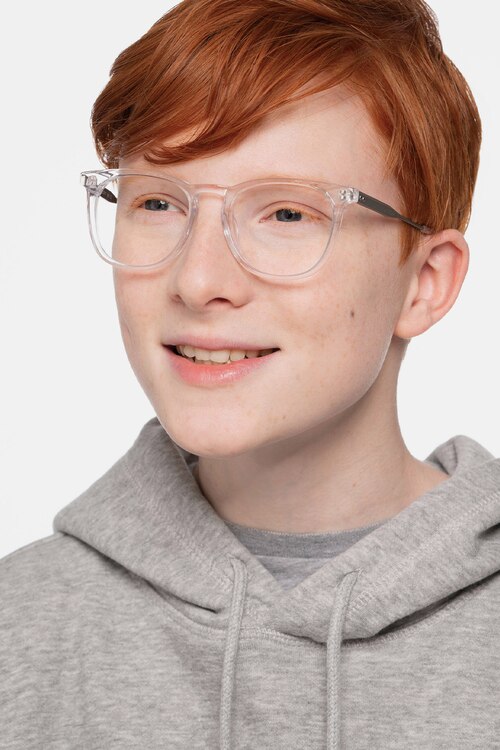 Vibes Clear Acetate-metalEyeglass Frames for Men from EyeBuyDirect