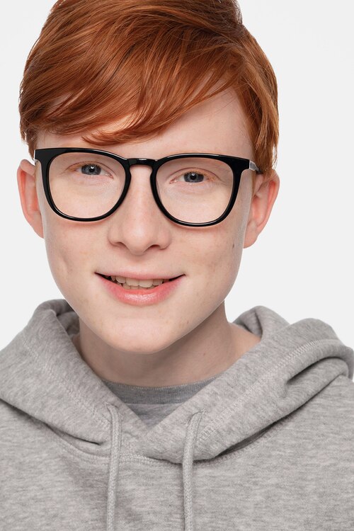 Vibes Black Acetate-metalEyeglass Frames for Men from EyeBuyDirect