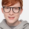 Vibes Black Acetate-metalEyeglass Frames for Men from EyeBuyDirect