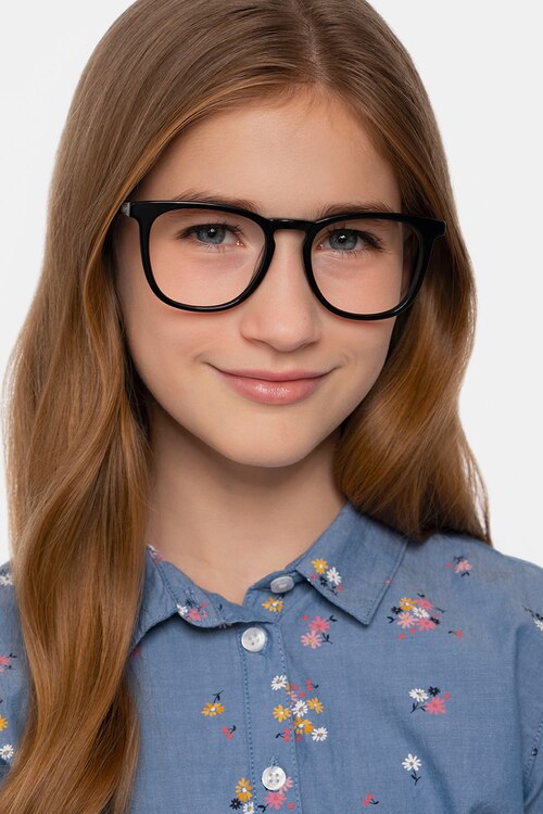 Vibes Black Acetate-metalEyeglass Frames for Women from EyeBuyDirect