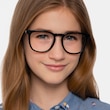 Vibes Black Acetate, MetalEyeglass Frames for Women from EyeBuyDirect